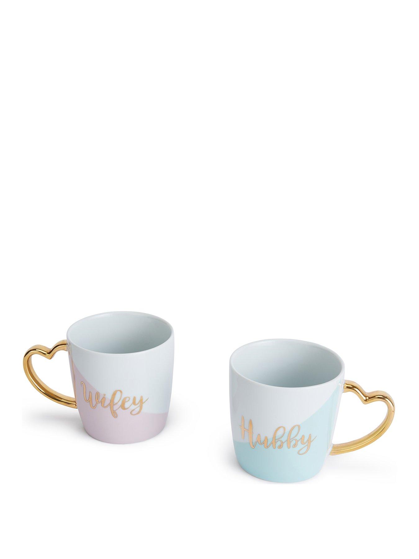 undefined Wifey And Hubby Mugs - Set Of 2