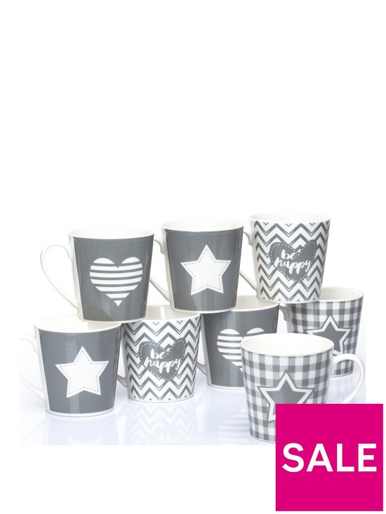 front image of waterside-set-of-8-grey-star-and-heart-mugs