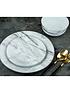  image of waterside-marble-and-gold-12-piece-dinner-set