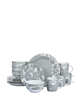 Product photograph of Waterside Botanicals 16-piece Dinner Set from very.co.uk