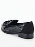  image of v-by-very-wide-fitnbsptassel-loafers-black