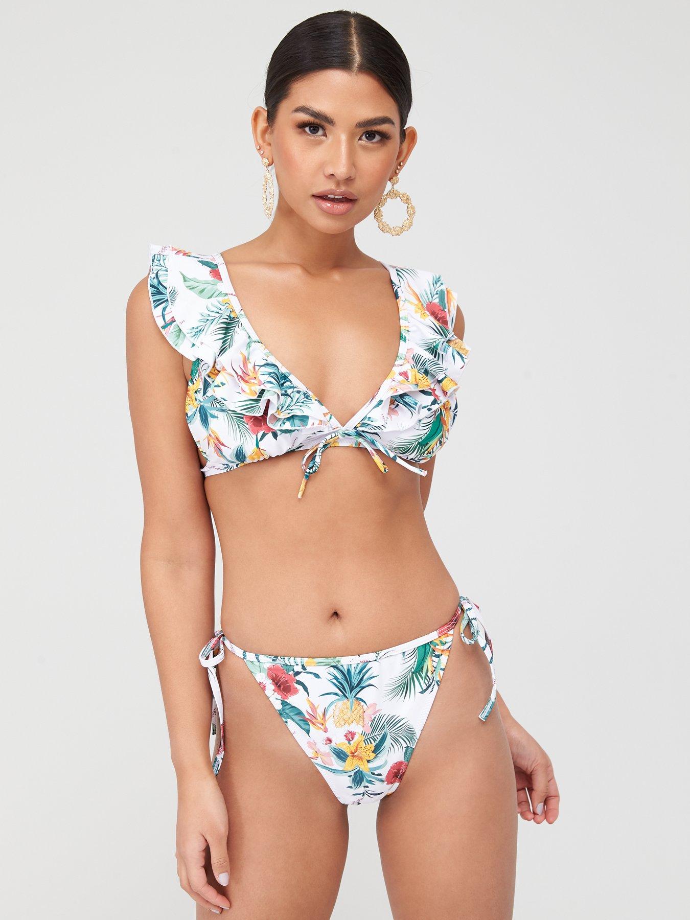 frill bikini top uk