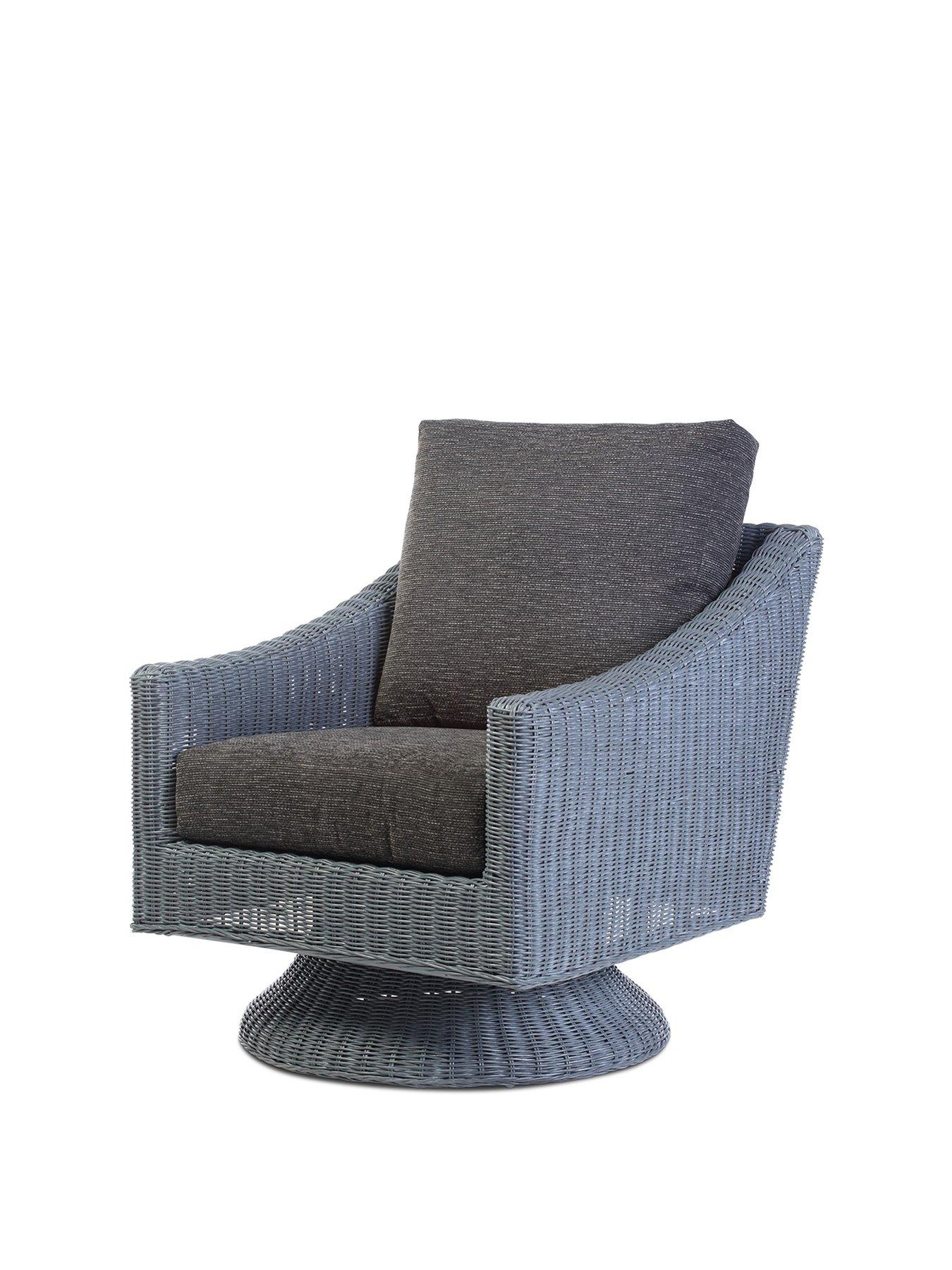 Desser Dijon Grey Wash Conservatory Swivel Chair Very Co Uk