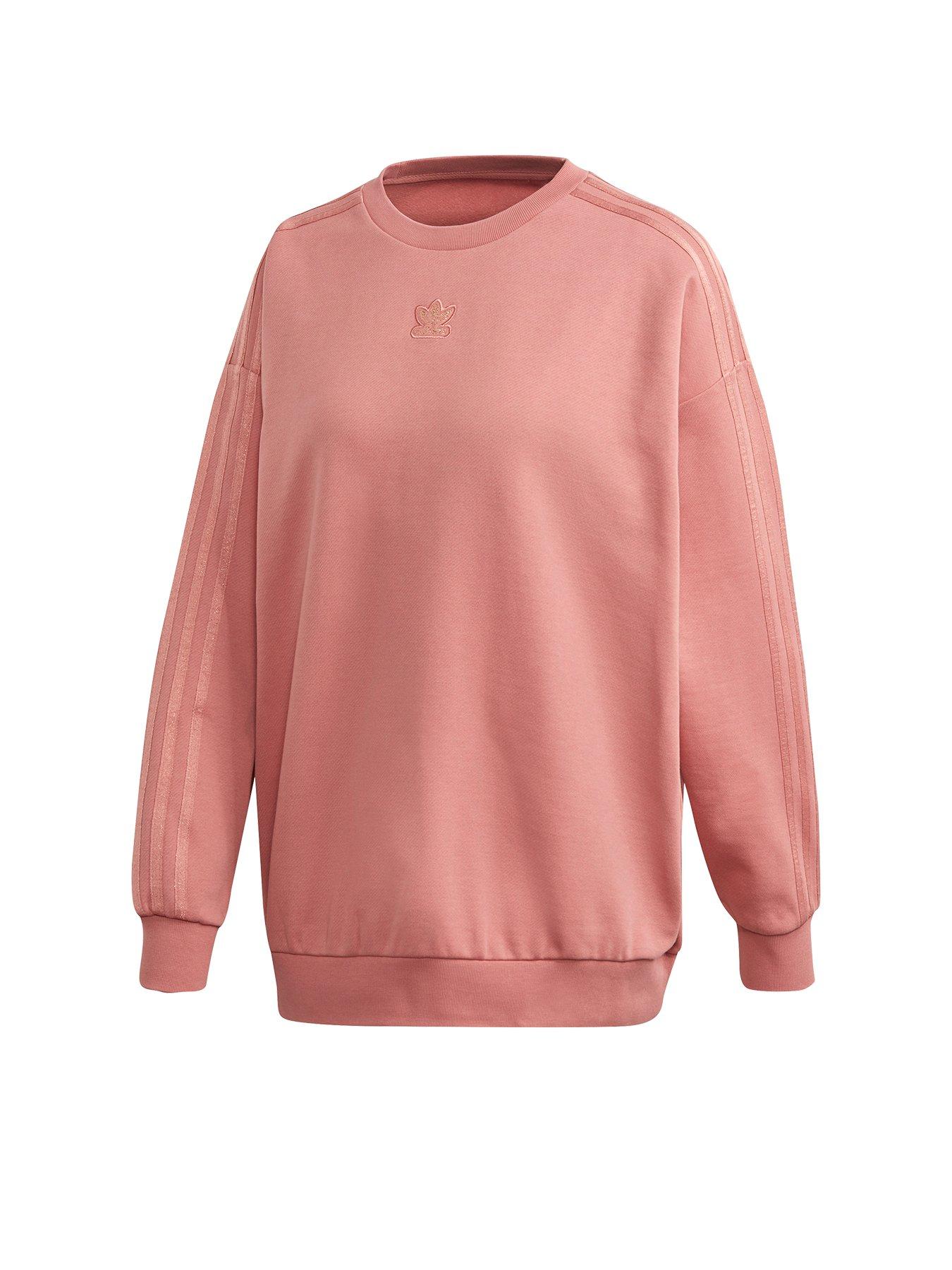 adidas originals new neutrals logo sweatshirt in pink