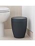  image of addis-5-litre-faux-rattan-bathroom-bin-with-swing-lid