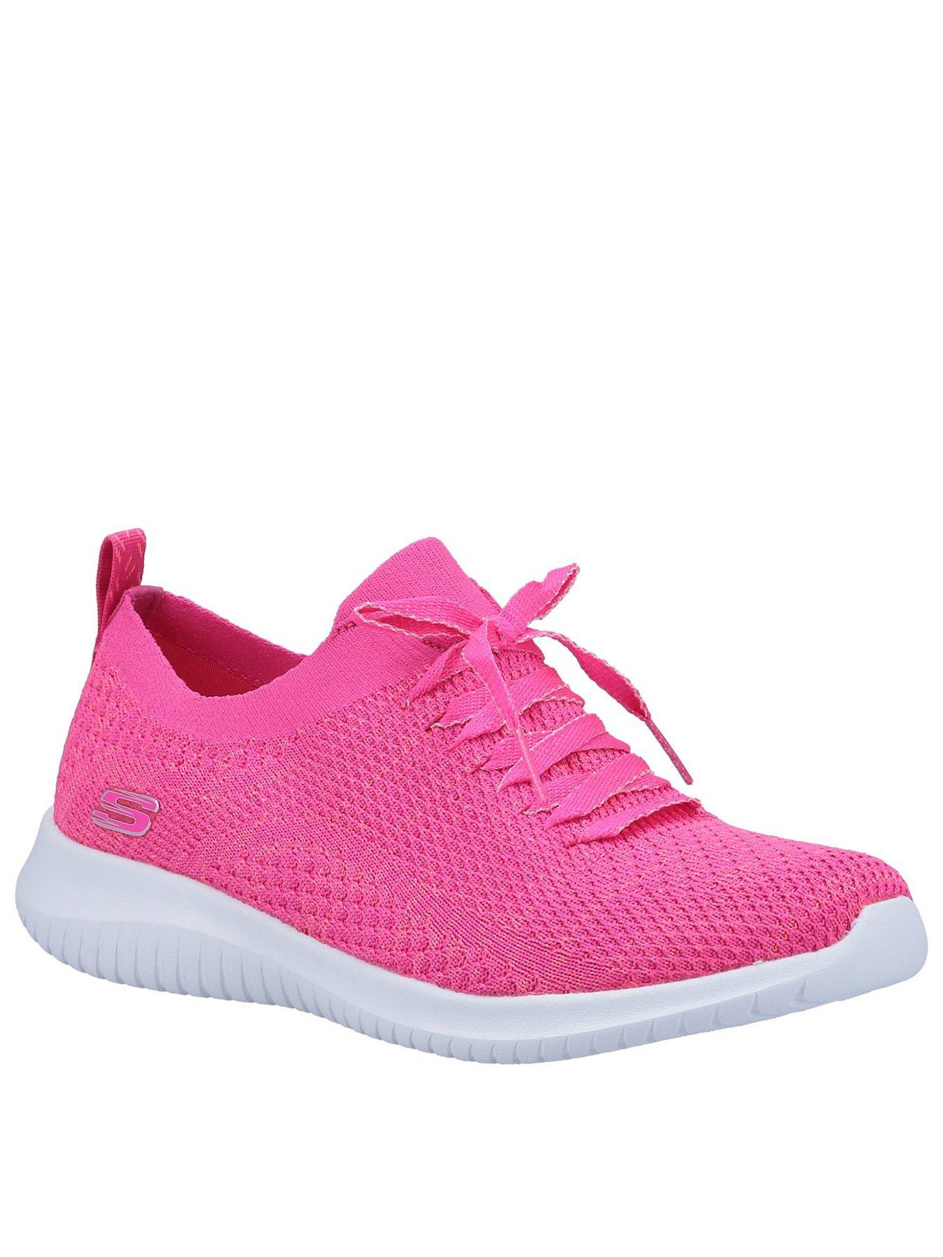 skechers ultra flex pink