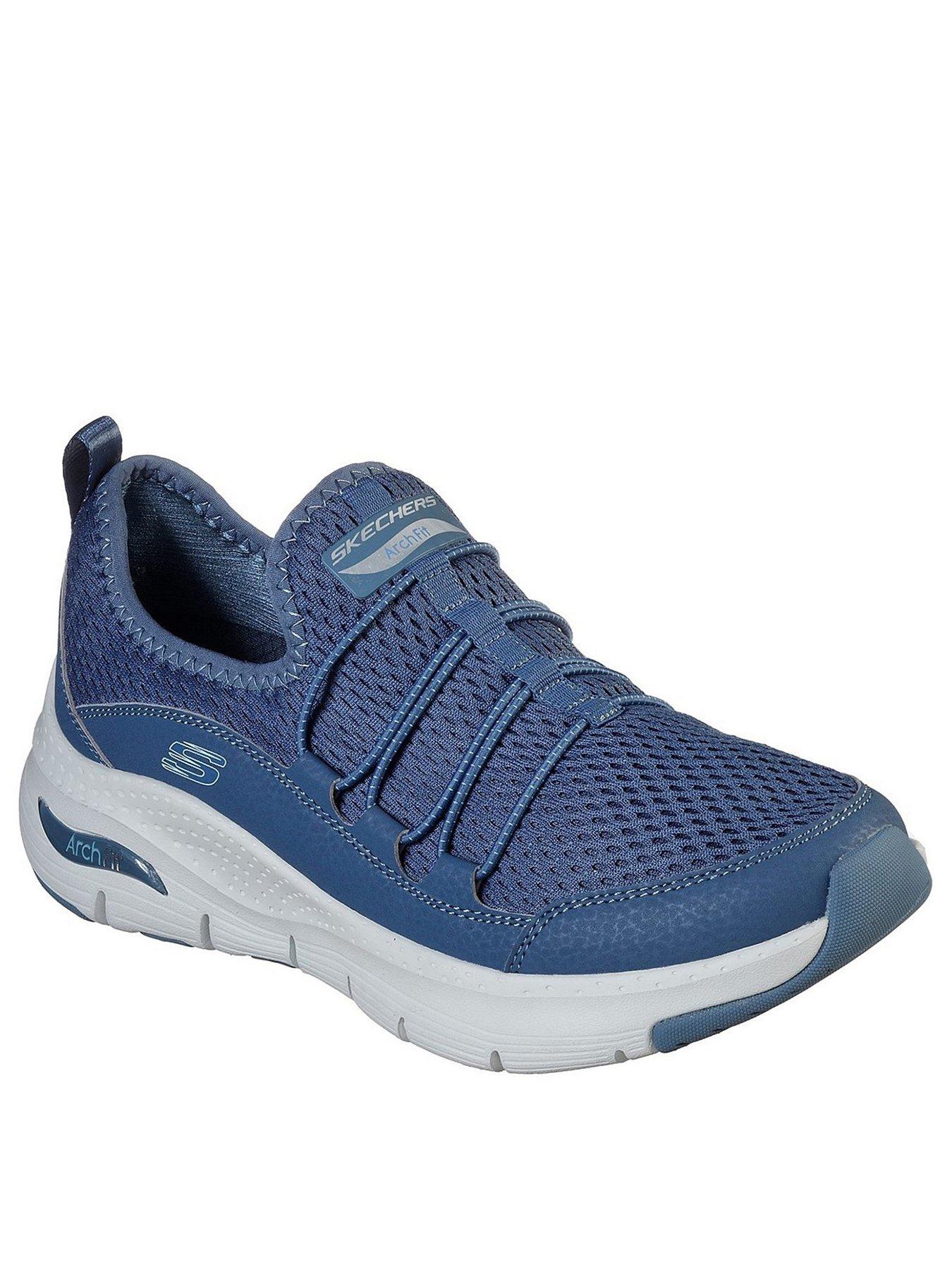 skechers arch fit navy blue