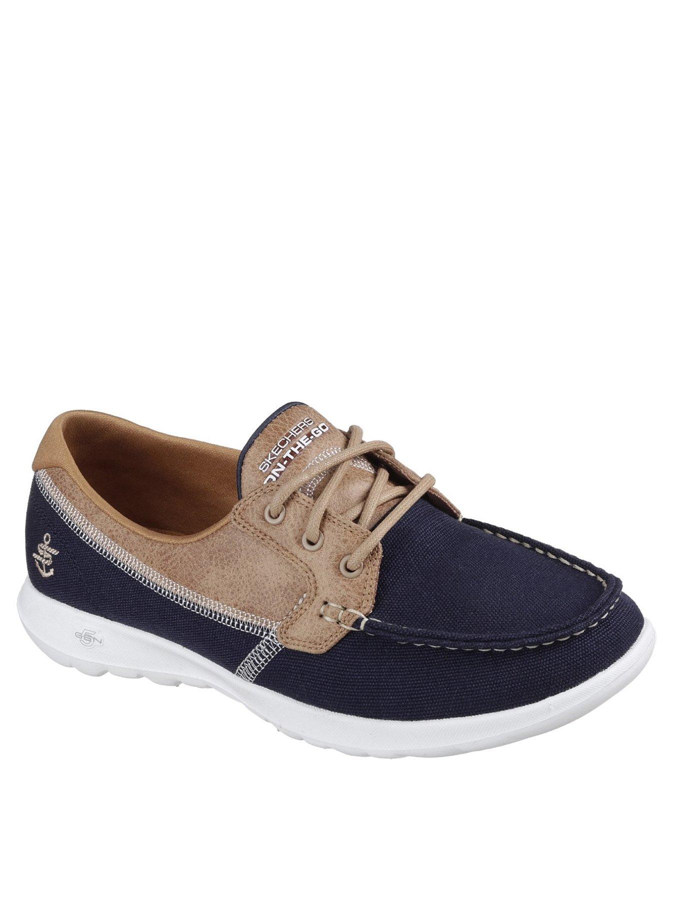 skechers on the go voyage womens boat shoe