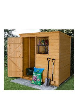 Forest 6 X 4Ft Premium Shiplap Pent Shed - Shed Only
