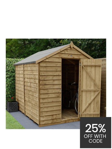 forest-8x6ft-overlap-pressure-treatednbspapex-shed