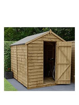 Forest 8X6 Overlap Pressure Treated Apex Shed - Shed Only