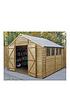  image of forest-10x10-overlap-pressure-treated-shed-with-optional-installation