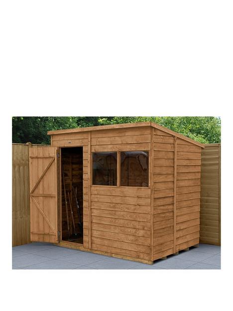 forest-7x5-overlap-dip-treated-pent-shed-with-double-doors-with-optional-installation