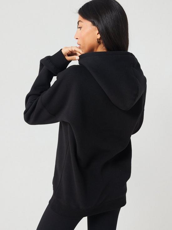 stillFront image of everyday-the-essential-oversized-hoodie-black