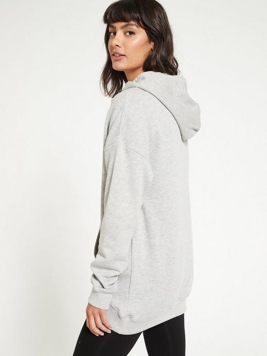 stillFront image of v-by-very-the-essential-oversized-hoodie-grey