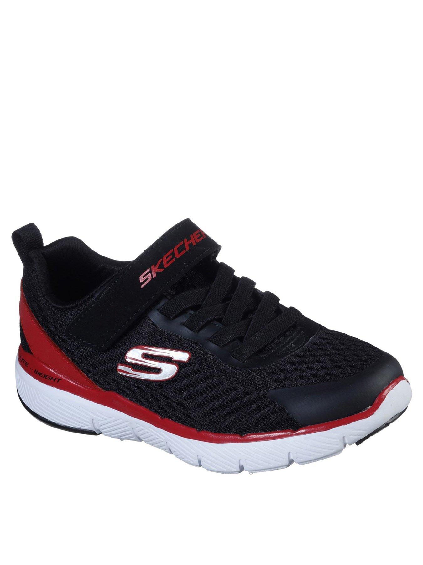 skechers black flex advantage 3.0 trainers