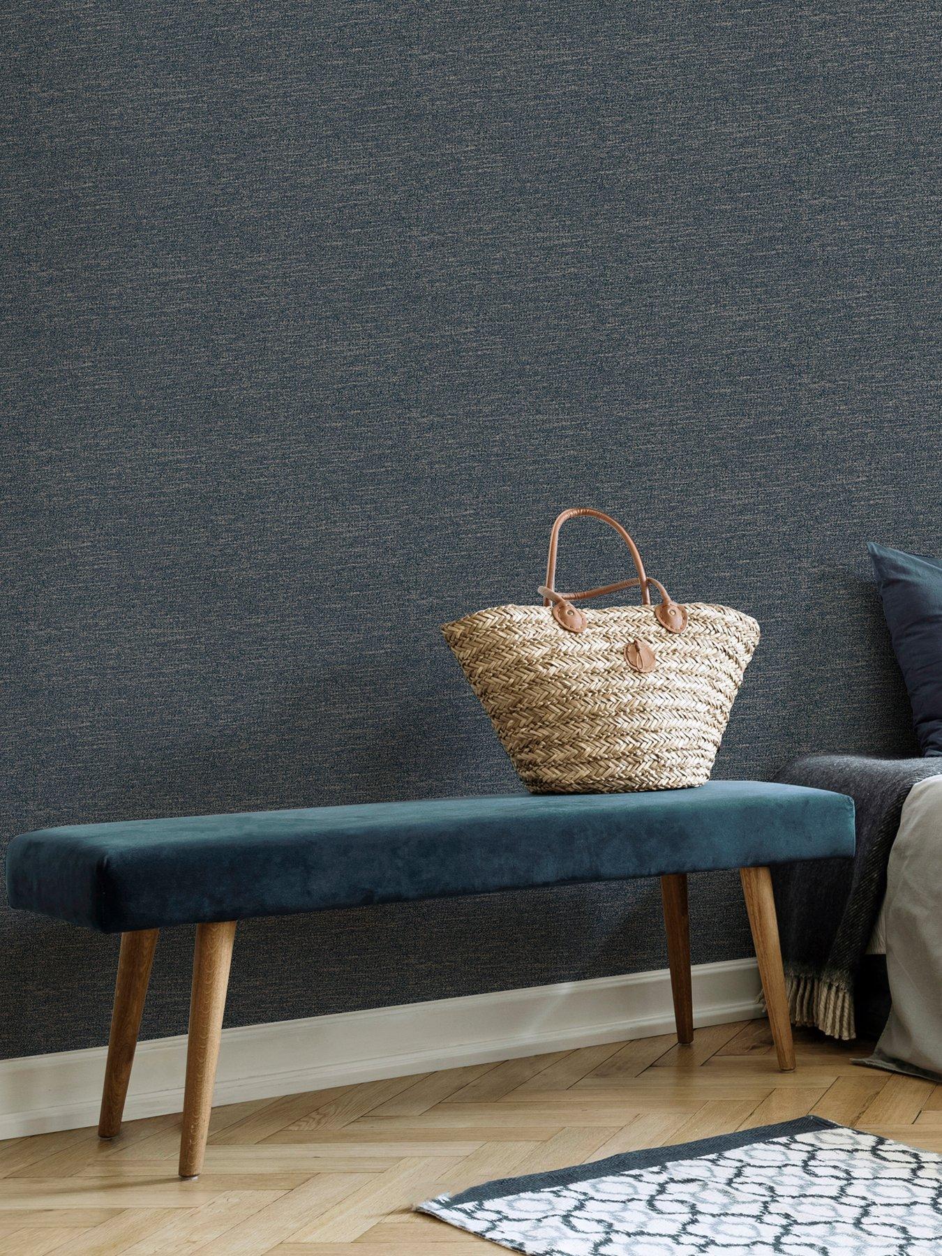 undefined Heritage Texture Wallpaper - Navy
