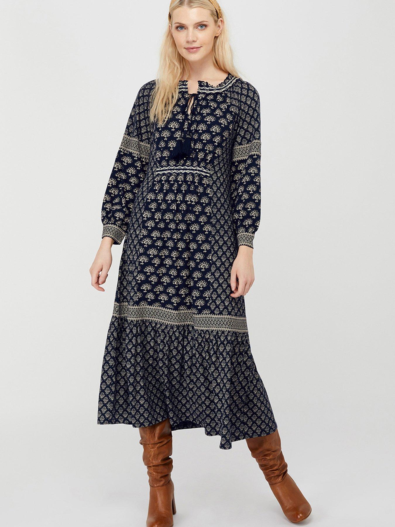 monsoon print dress