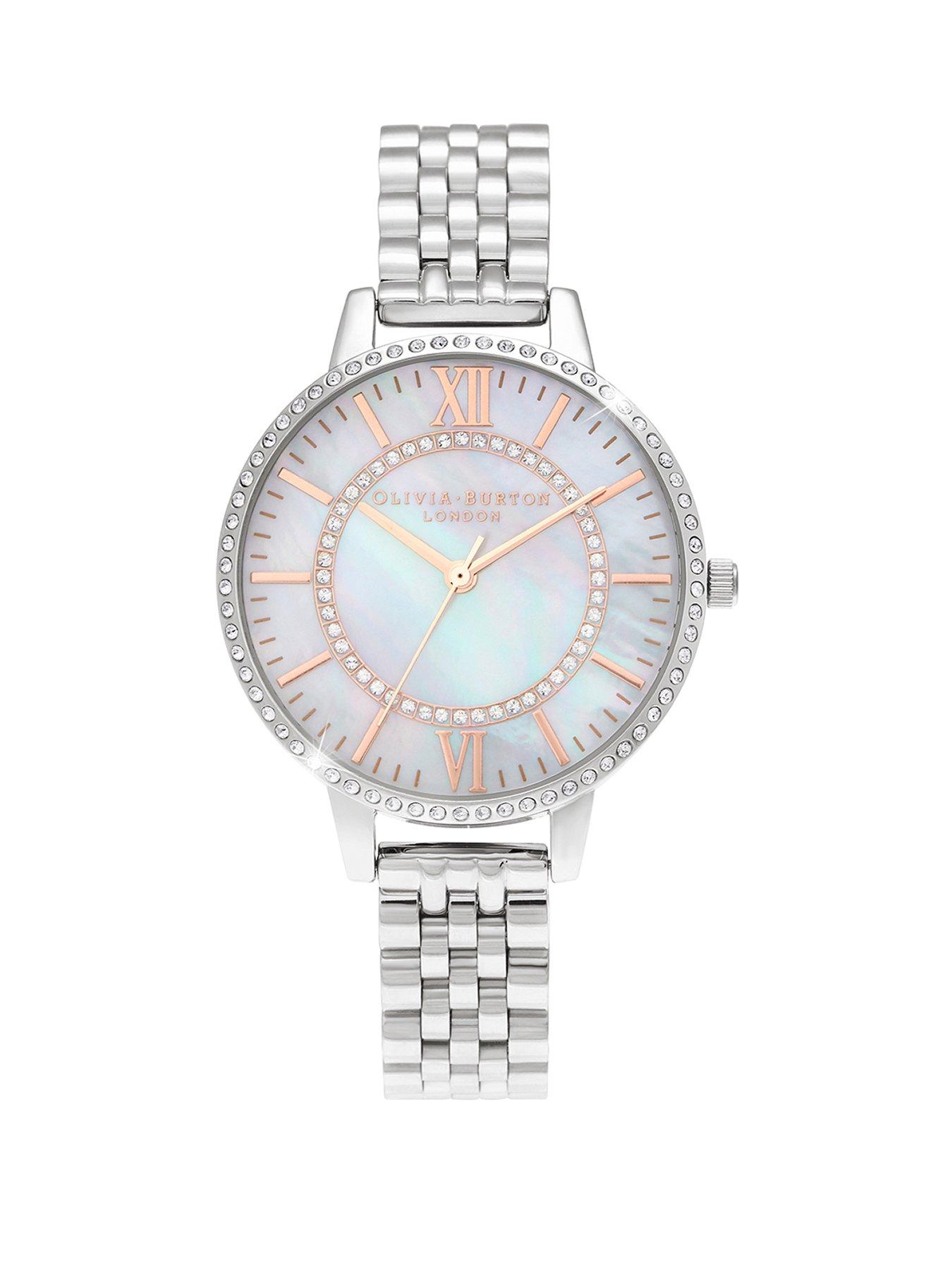Jewellery & watches Wonderland White Mother of Pearl Dial & Silver Bracelet Watch