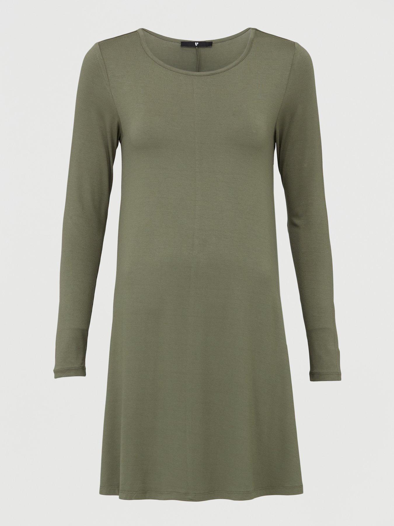 jersey fit and flare dress uk