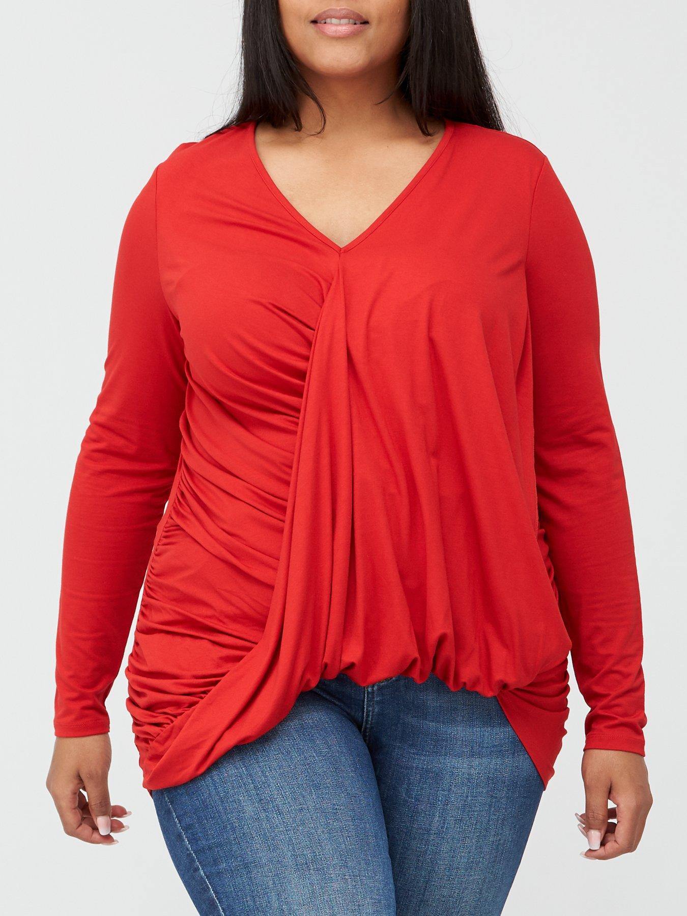 Plus Size | Red | Tops \u0026 t-shirts 