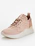  image of v-by-very-ainsdale-knit-clear-sole-trainers-blush