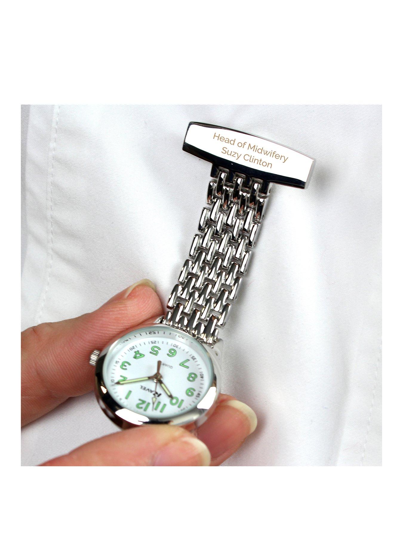 Personalised nurses fob on sale watch