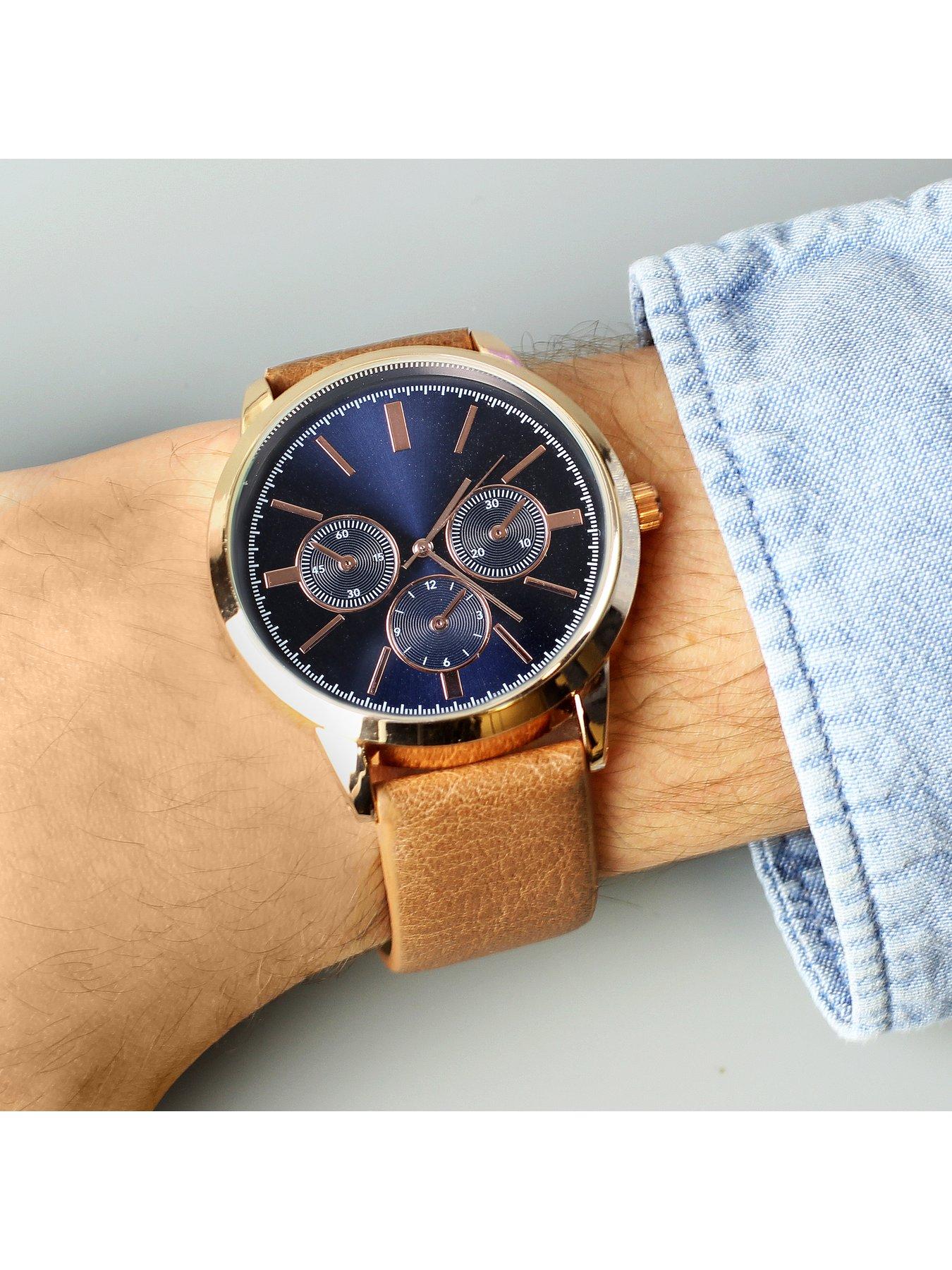 Mens tan watch hotsell