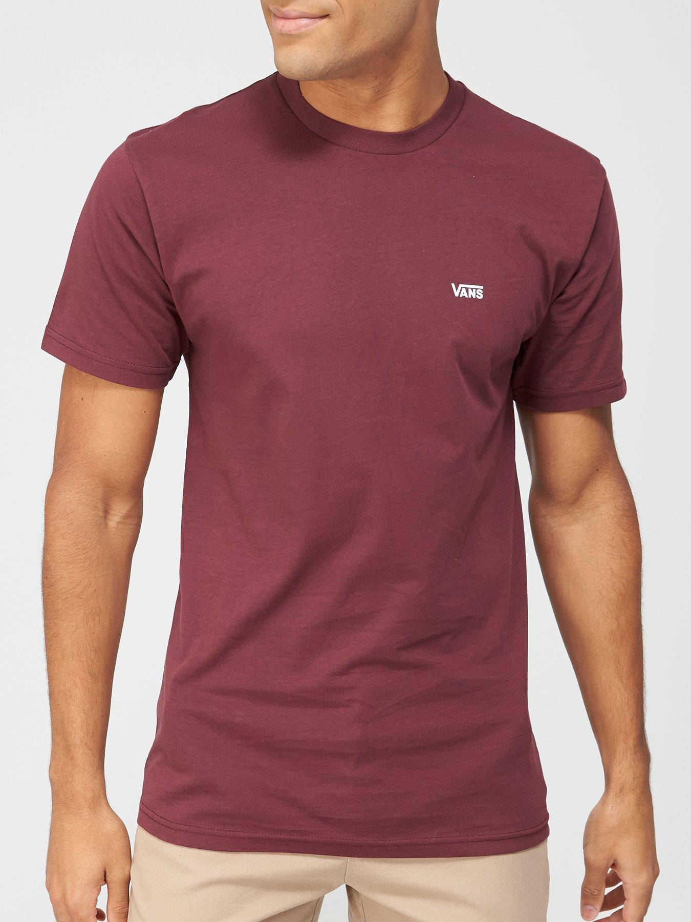 vans t shirt maroon