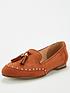  image of v-by-very-wide-fitnbsptassel-loafers-tan