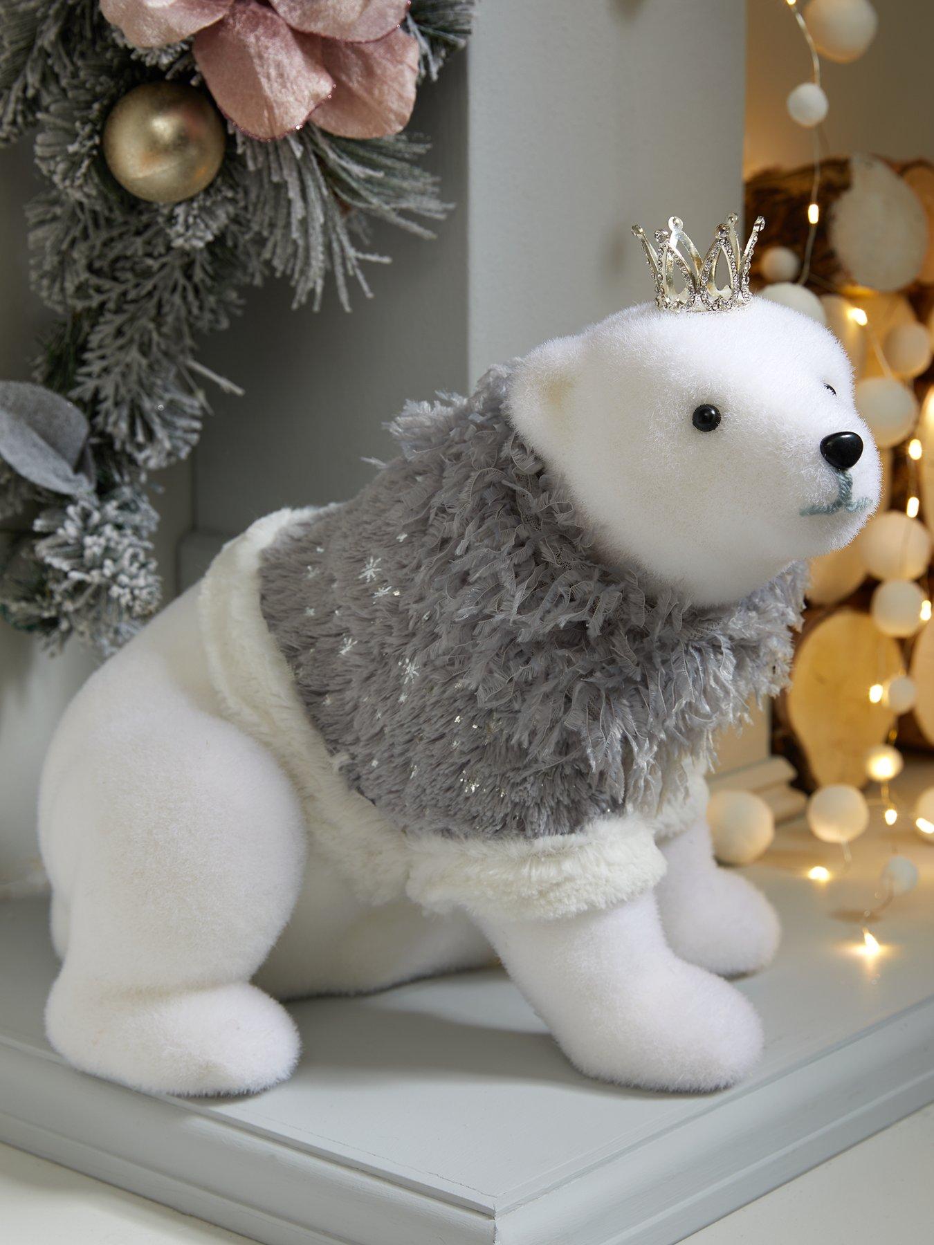 Very Home Polar Bear Christmas Room Decoration | very.co.uk