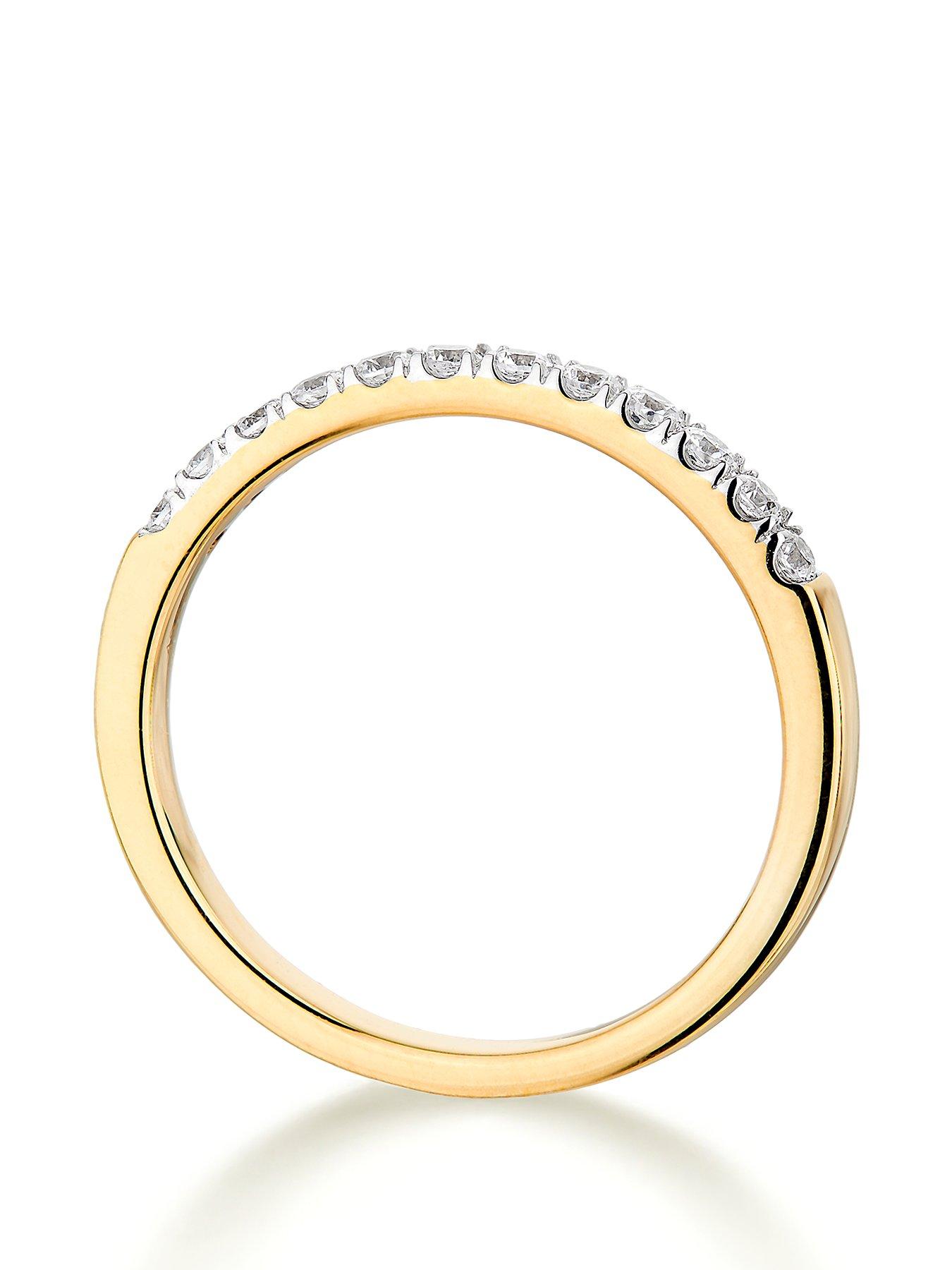 Image 3 of 5 of The Love Collection 9ct Gold 0.25ct Diamond micro setting eternity ring