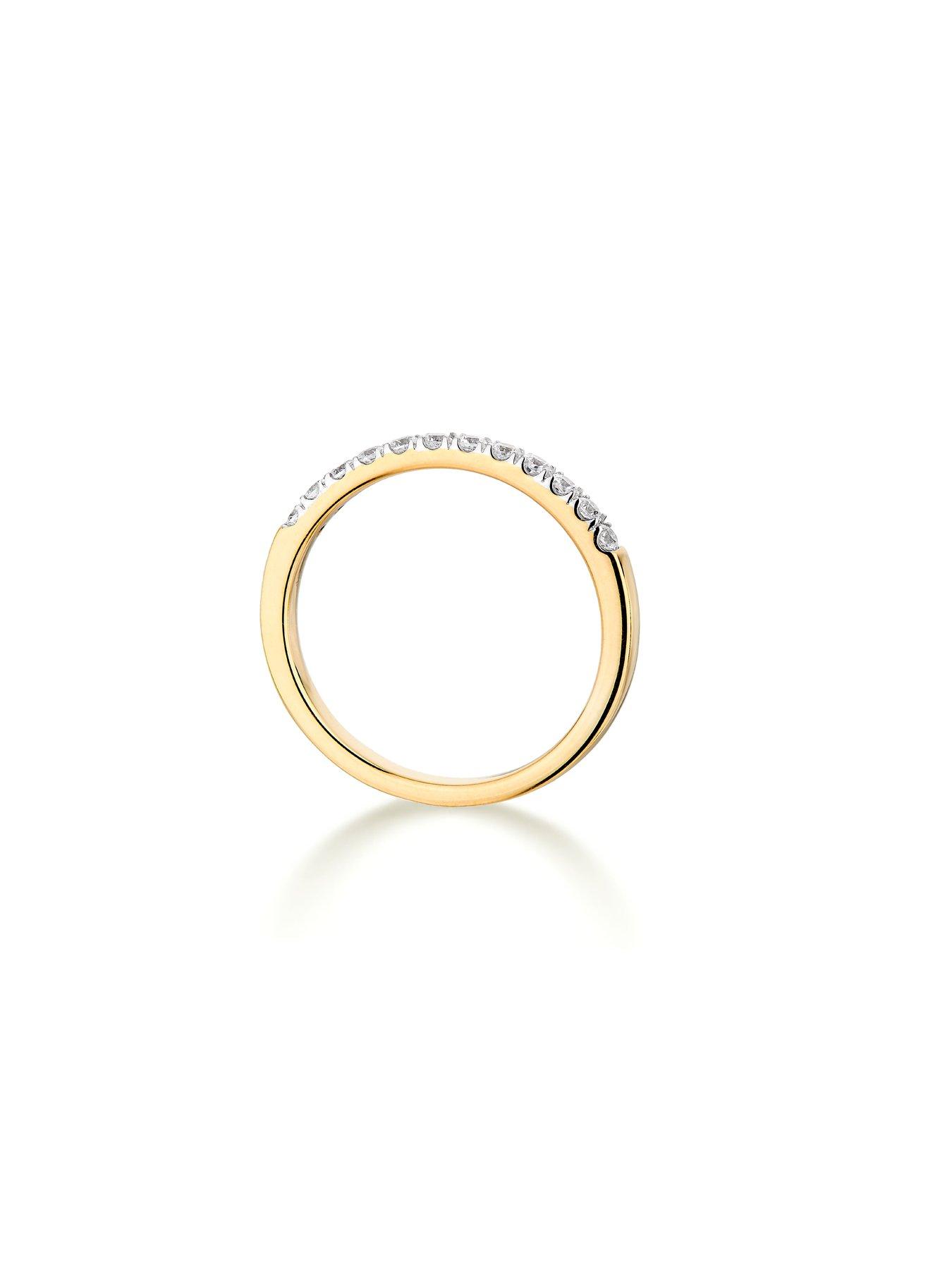 Image 5 of 5 of The Love Collection 9ct Gold 0.25ct Diamond micro setting eternity ring
