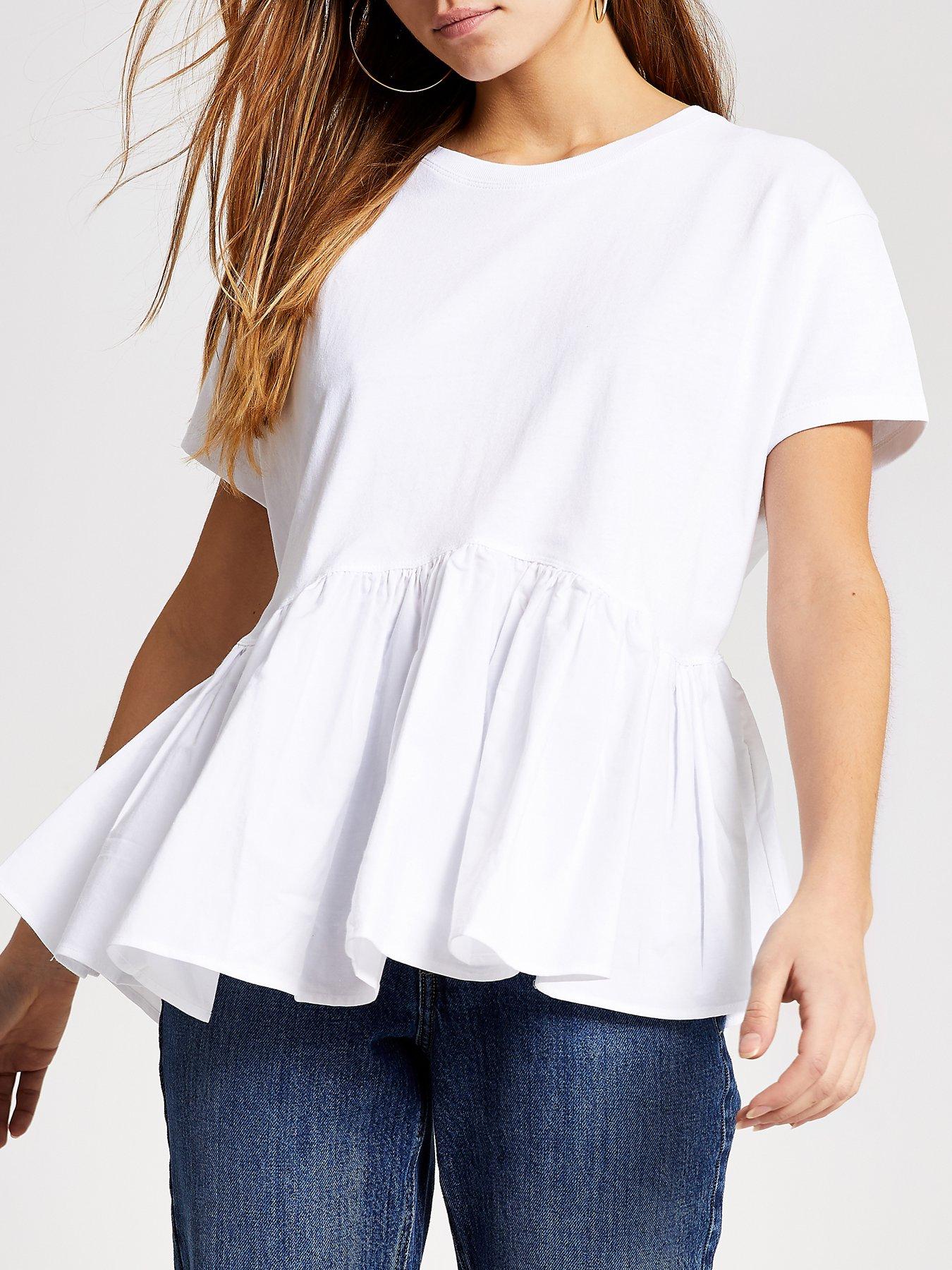 white smock top