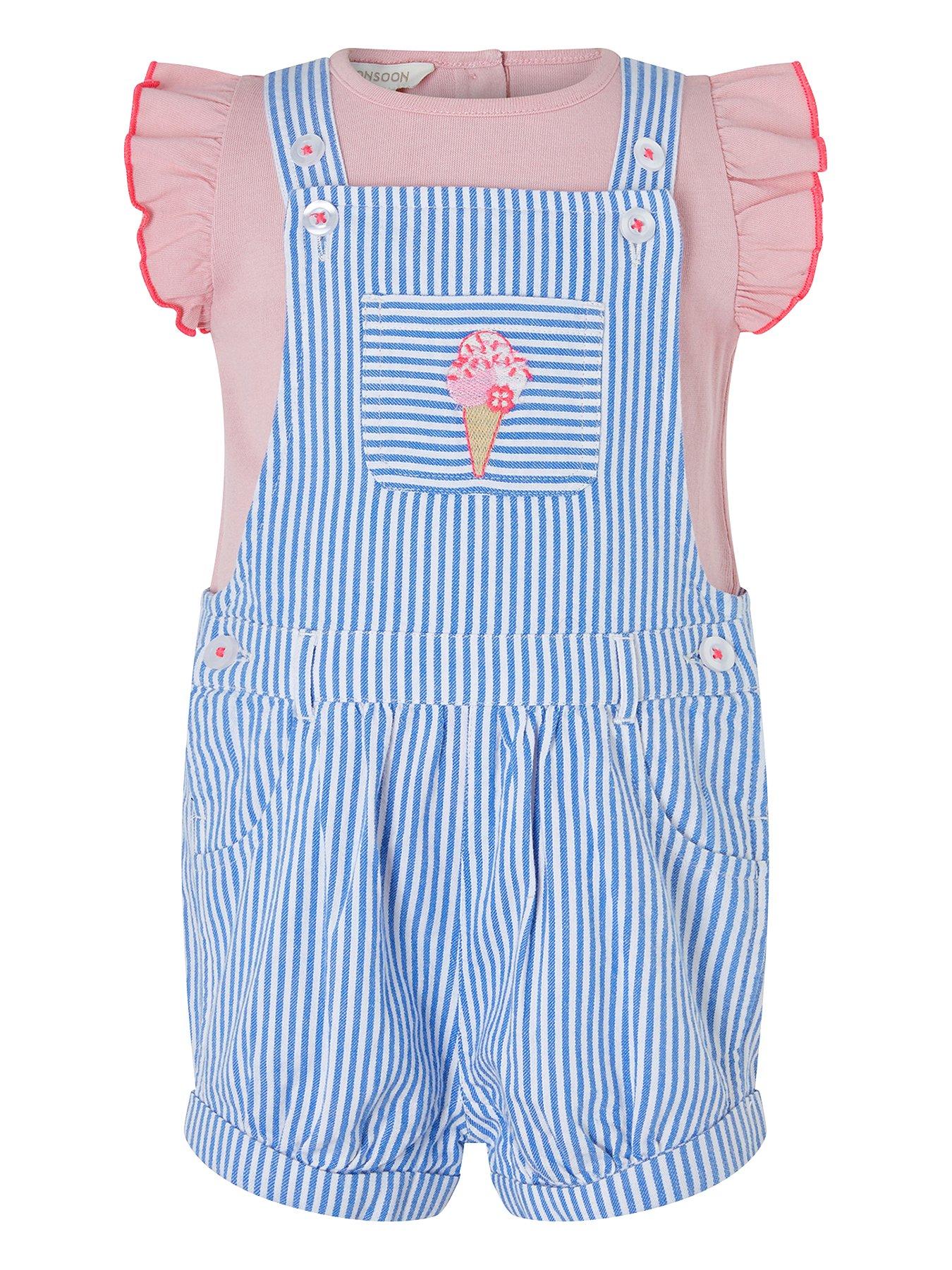 Monsoon Baby Girls Ice Cream Dungaree review