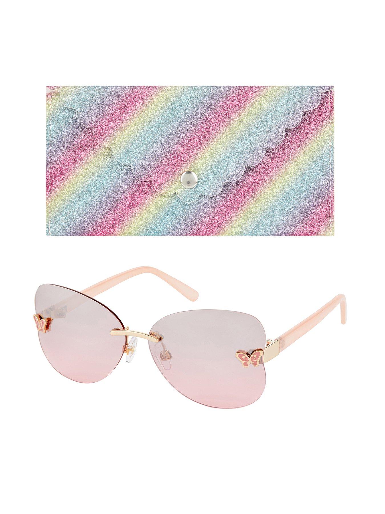 Monsoon Girls Rimless Butterfly Sunglasses With Case review