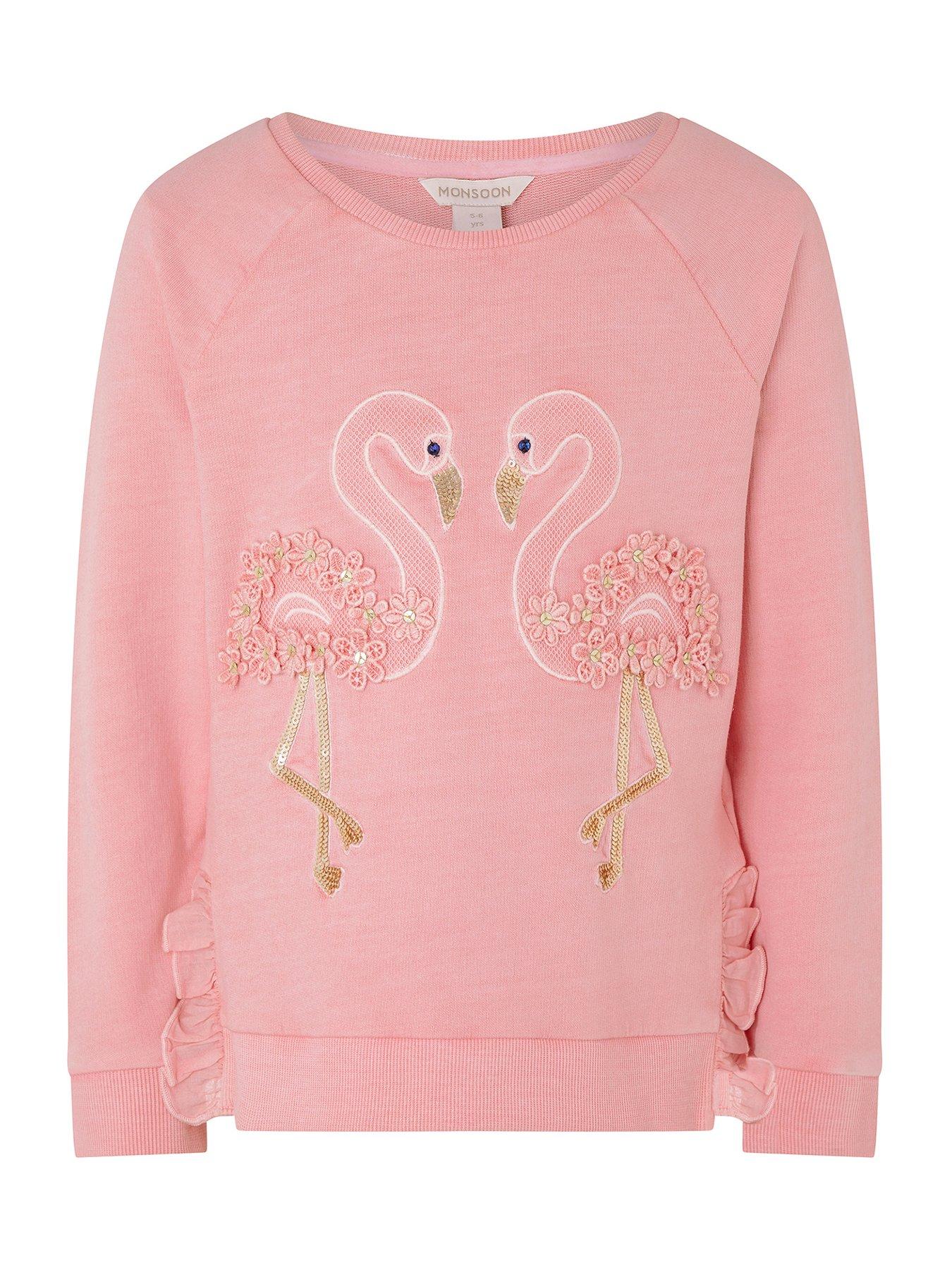 Monsoon Girls Flamingo Garment Dye Sweatshirt review