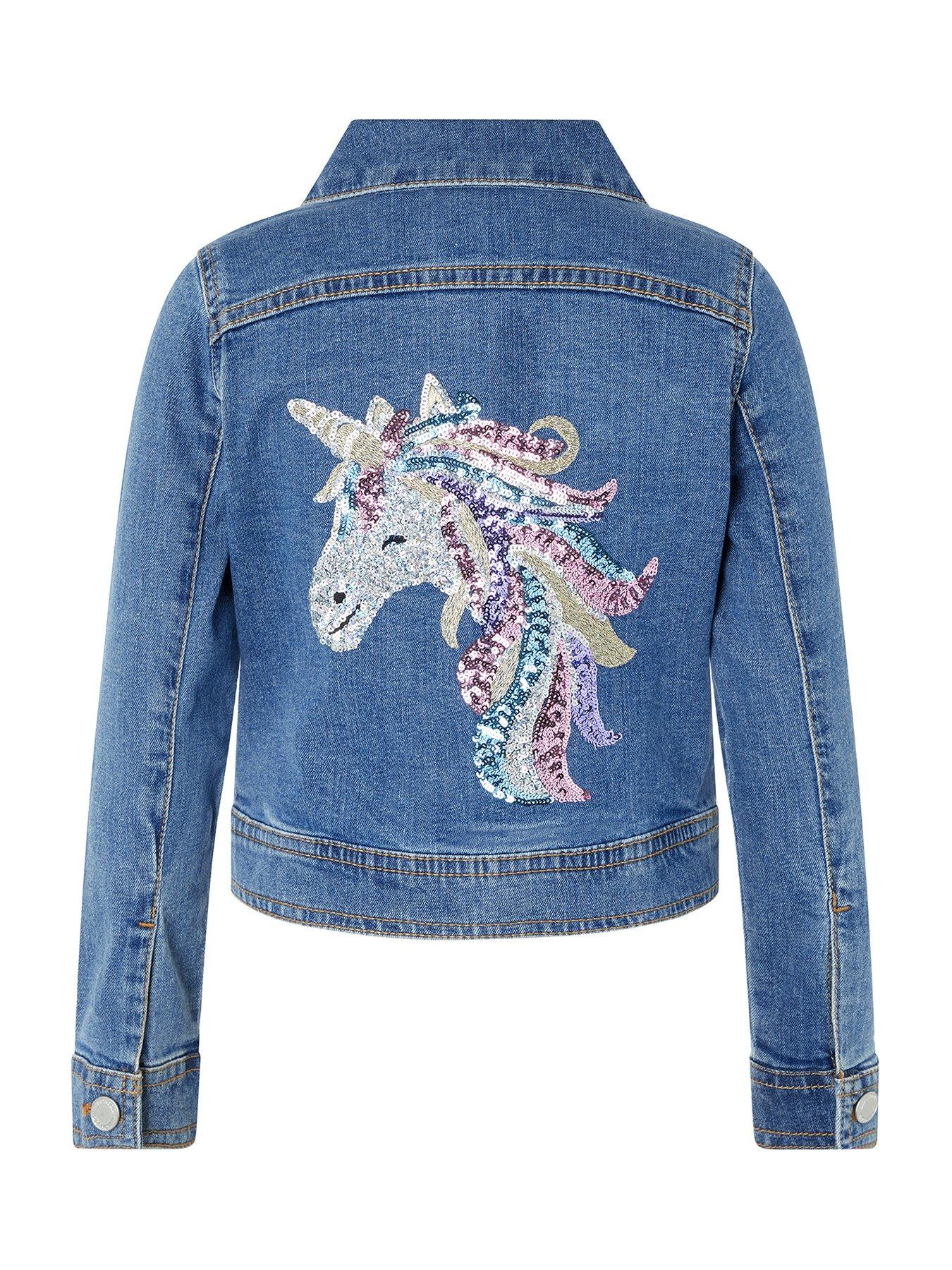 Monsoon Girls Elouise Unicorn Sequin Denim Jacket review