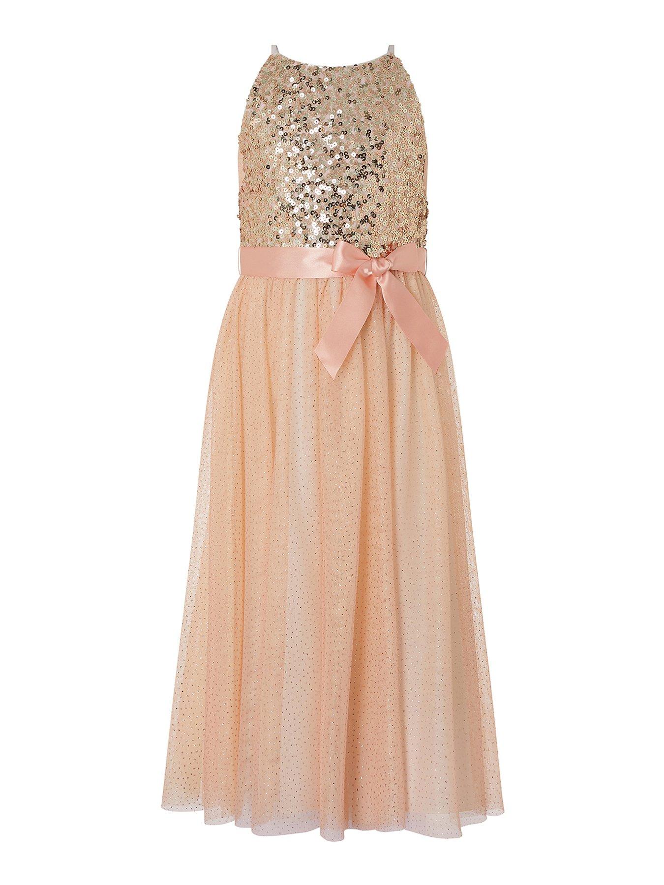 monsoon pink dress girl