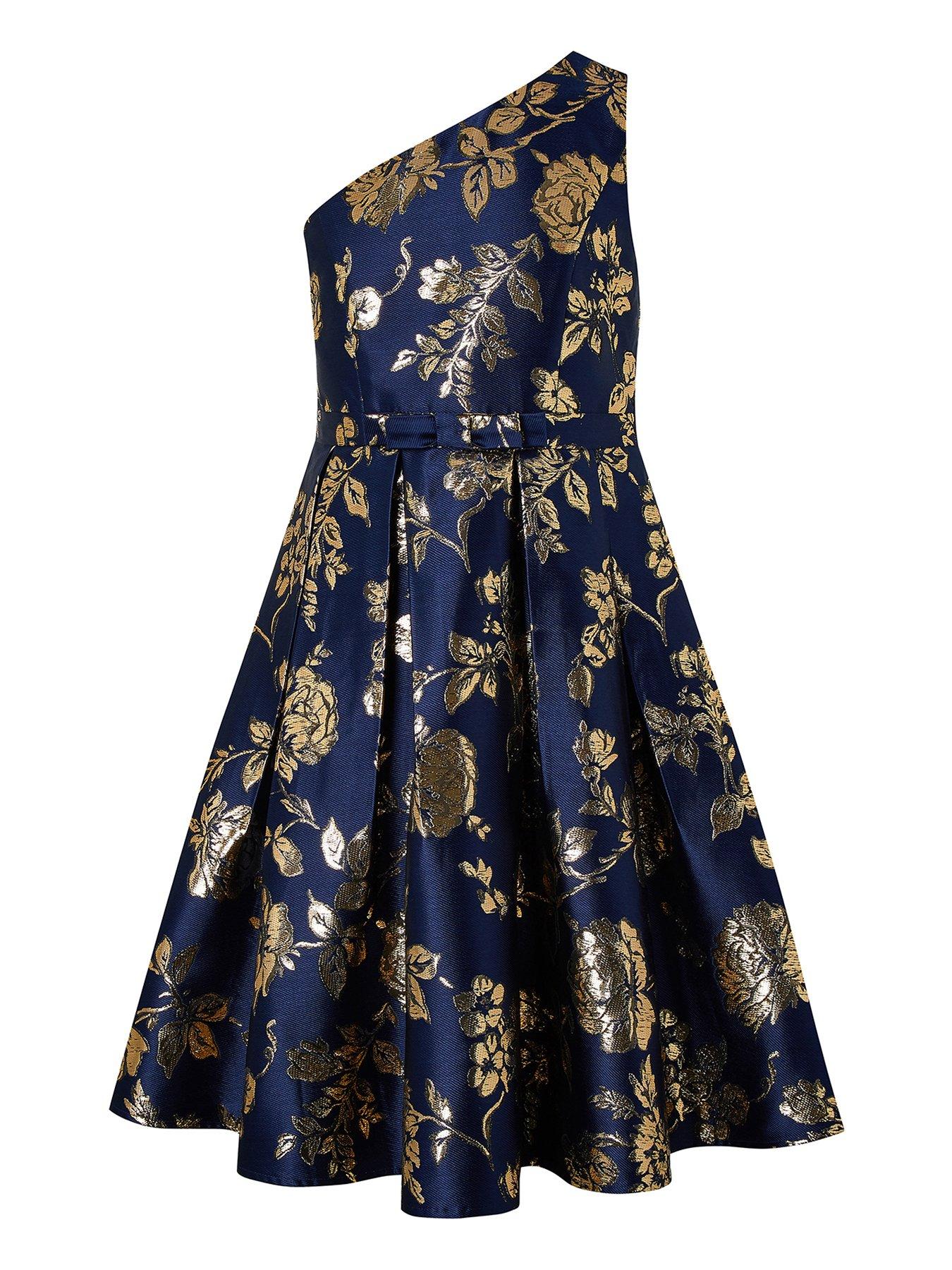 monsoon girls navy dress