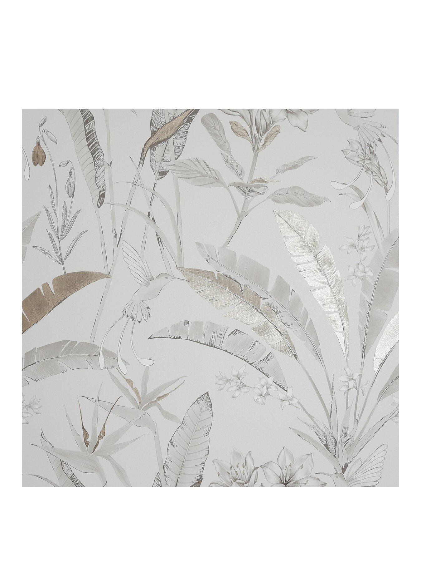 ARTHOUSE Floral Jungle Metallic Wallpaper very.co.uk