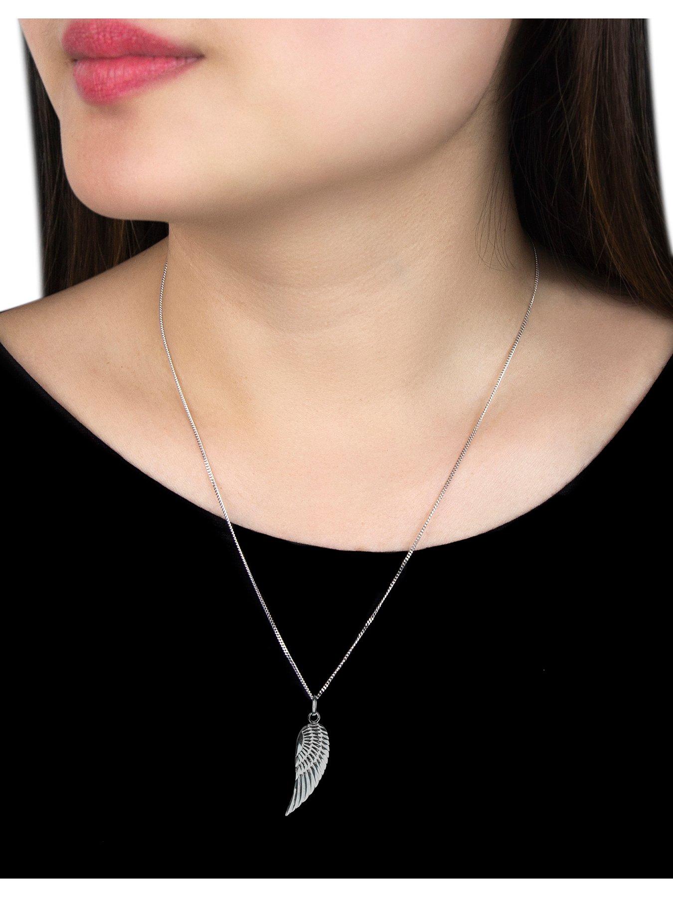 Simple sterling deals silver necklace