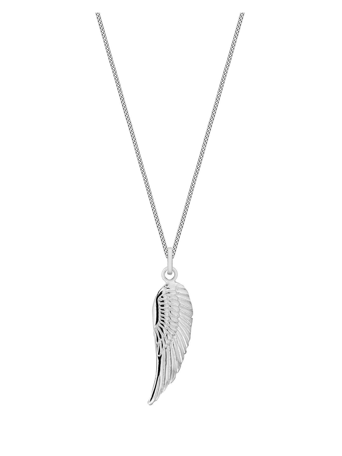 Angel wing photo on sale necklace