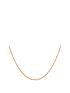  image of love-gold-9ct-rose-gold-prince-of-wales-chain-necklace
