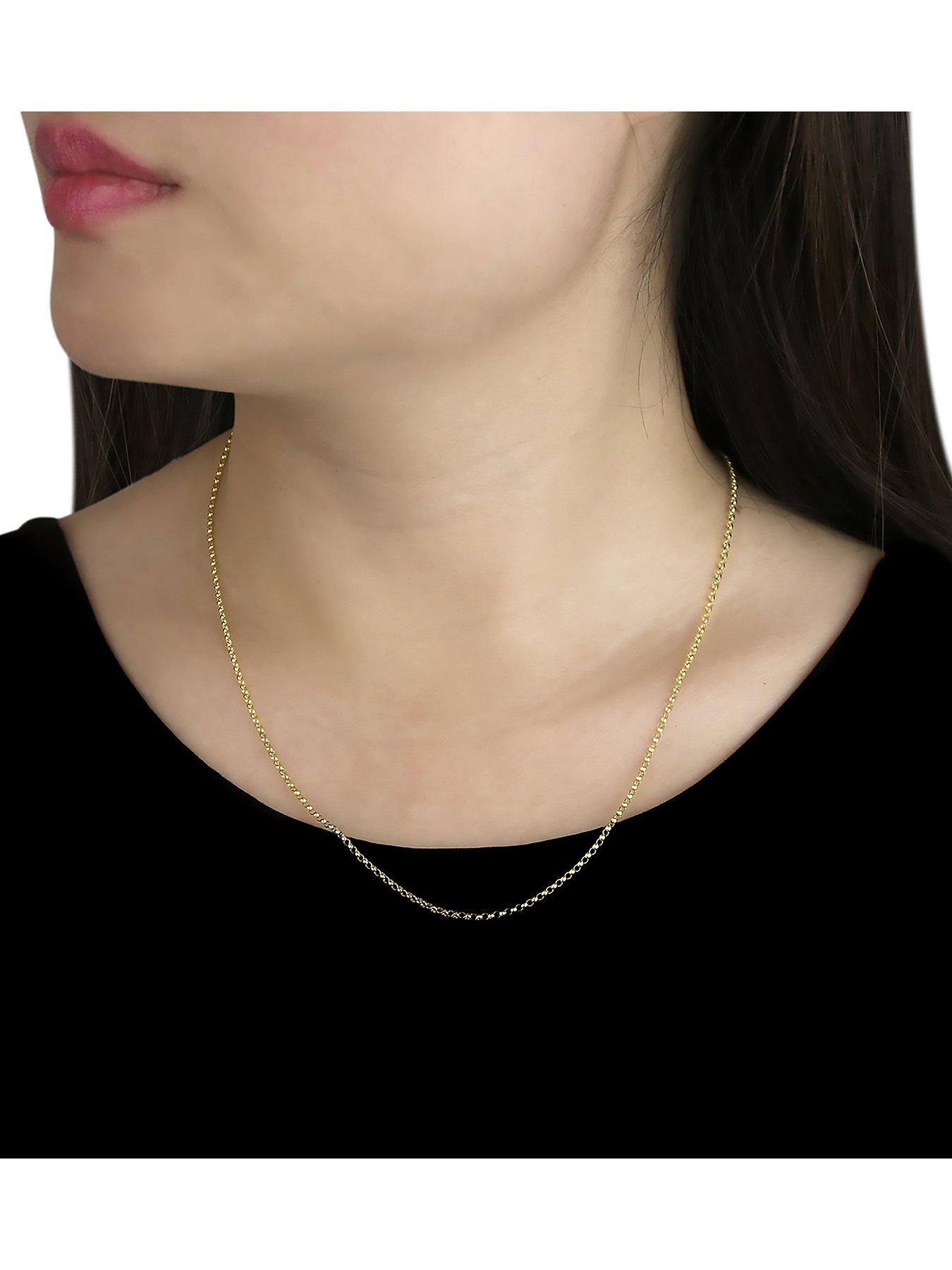 Jewellery & watches 9ct Gold Round Belcher Chain Necklace