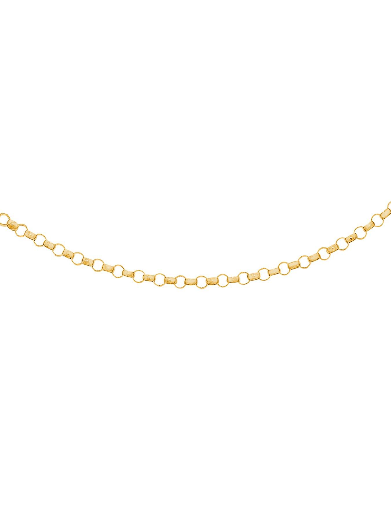 Jewellery & watches 9ct Gold Round Belcher Chain Necklace