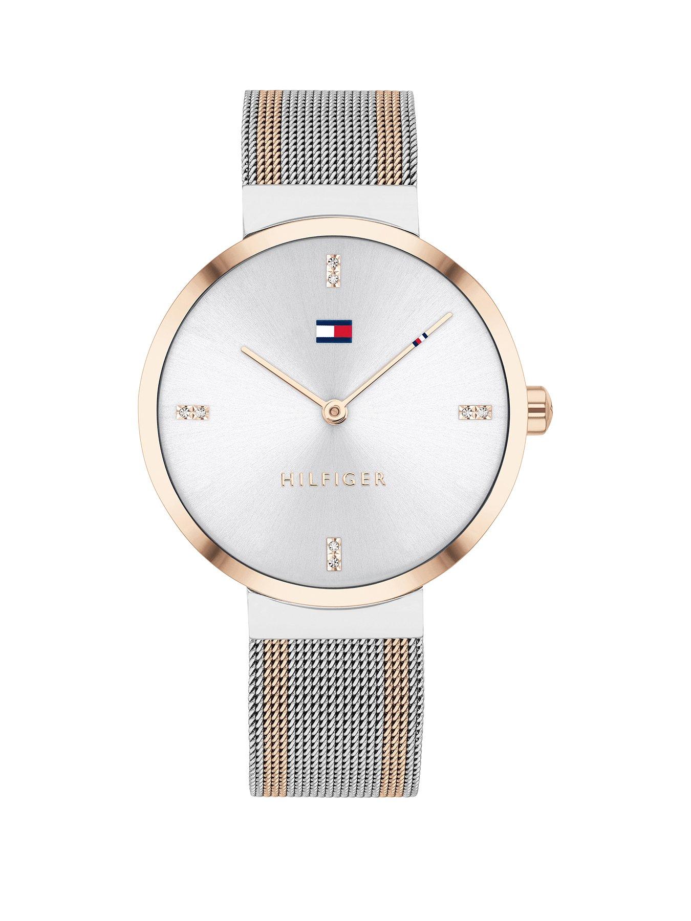 tommy hilfiger ladies mesh watch