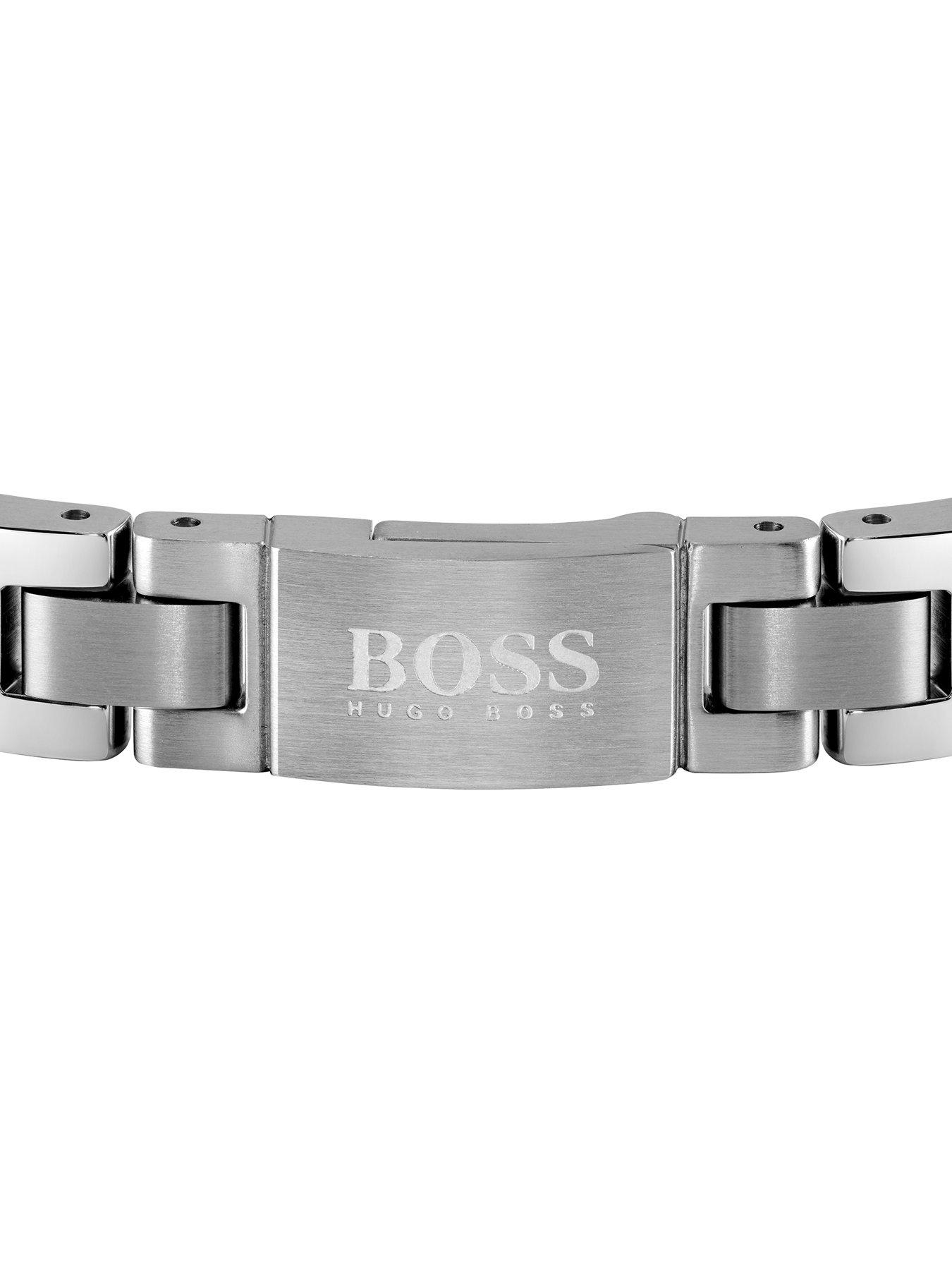 Men Metal Link Essentials Stainless Steel Bracelet