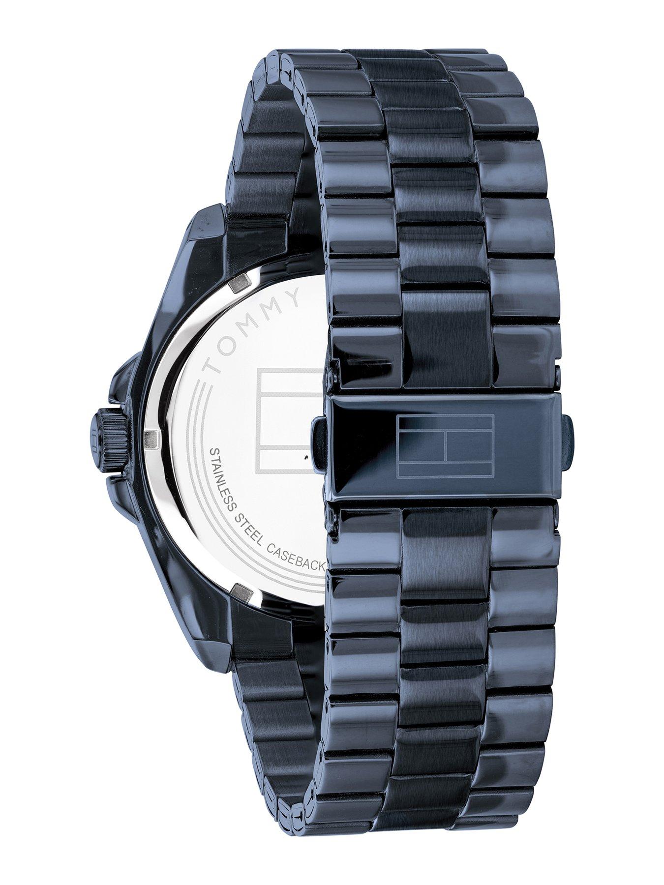 Tommy Hilfiger Riley Navy Stainless Steel Bracelet Blue Sunray