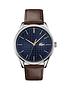 lacoste-vienna-brown-leather-strap-blue-dial-mens-watchfront